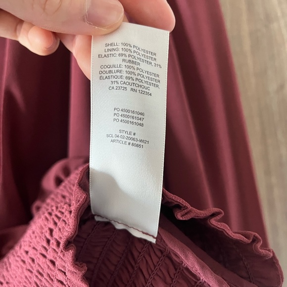 Aritzia Wilfred Wistful Blouse in Garnet Red XXS - Picture 2 of 5